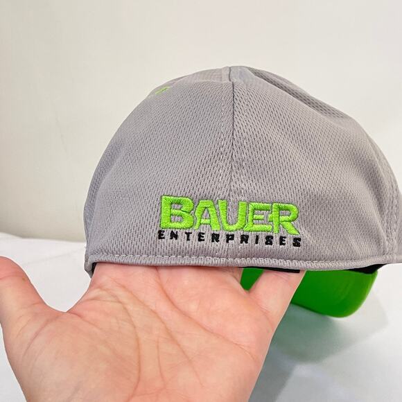 Pukka Baseball Hat Mens L XL Elastic Comfort Band Green White Gray Colorblock - Picture 7 of 12